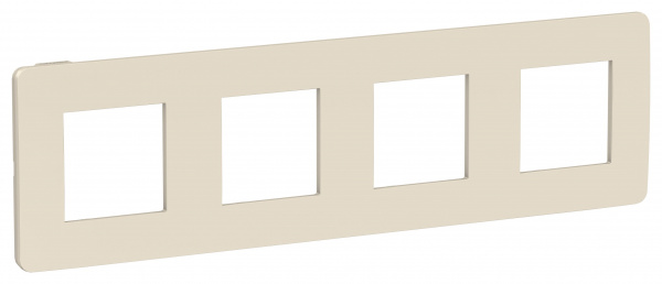SE Unica Studio Бежевая/Бежевая Рамка 4-ная