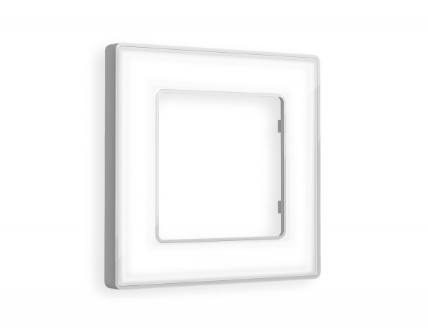 Рамка ALFA Arctic (Белый Стекло органическое/Серебро) 1-ая AF580131