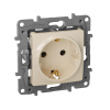 Legrand Etika Слоновая кость Розетка с/з, винтовые клеммы