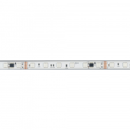 Arlight Лента герметичная DMX-PS-B60-12mm 24V RGB-PX6 (14 W/m, IP67, 5060, 5m) (бегущий огонь)