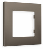 Рамка ALFA Qubi (Темная бронза матовый) 1-ая AF250631