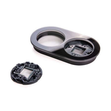 Рамка из стекла на 2 поста черный W0025108