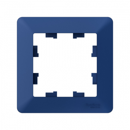 Systeme Electric AtlasDesign Air Аквамарин/дымчатый черный Рамка 1-ая