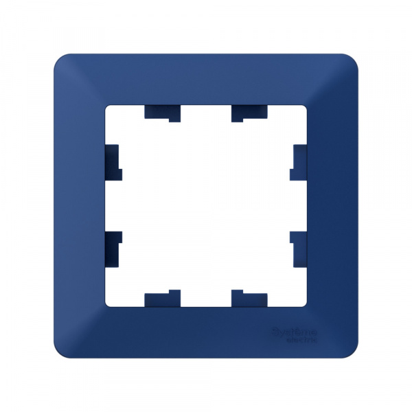 Systeme Electric AtlasDesign Air Аквамарин/дымчатый черный Рамка 1-ая