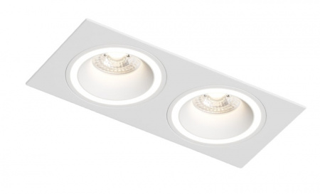 DK2062-WH Встраиваемый светильник, IP 20, до 15 Вт, GU10, LED, белый, алюминий