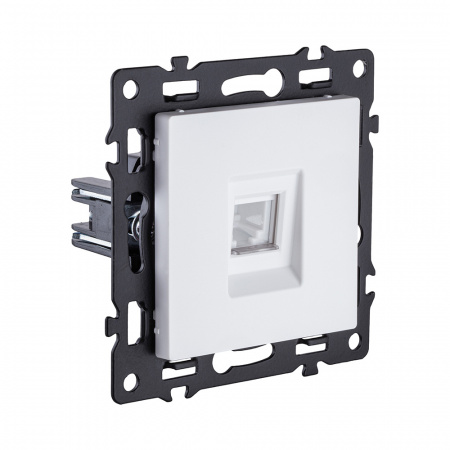 Розетка телефонная RJ11, белый Kollinger Asthetik AS-019WH