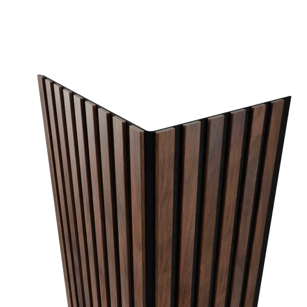 Акустическая панель FLEX Дуб Барон темный 1200×600 рейка 25х6 мм