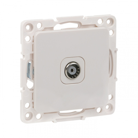 EKF PROxima Стокгольм Белый Розетка TV, 75Ом, 5-862МГц