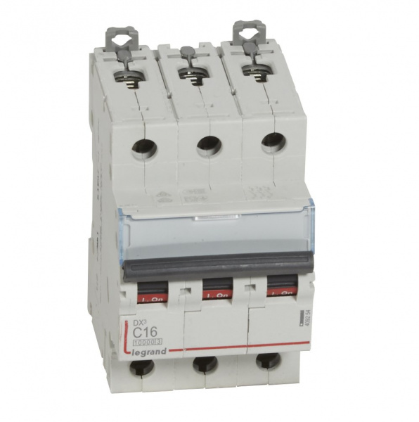 Legrand DX3 Автоматический выключатель 3P 16A (С) 10kA/16kA