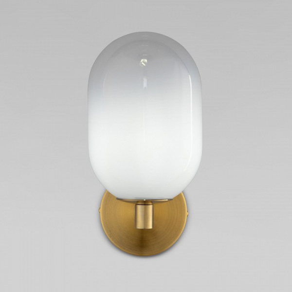 Настенный светильник со стеклянным плафоном 60161 латунь Eurosvet Loona