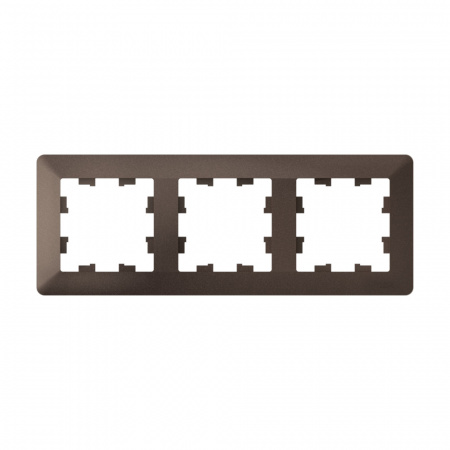 Systeme Electric AtlasDesign Air Мокко/дымчатый черный Рамка 3-ая