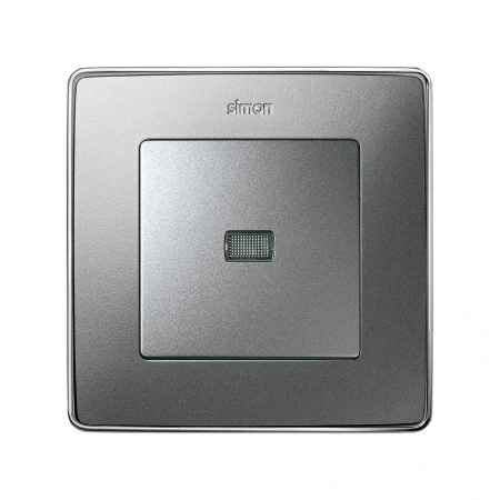 Simon 82 Detail Алюминий Клавиша с окошком для пиктограммы