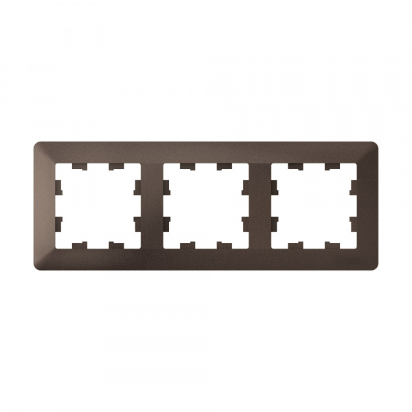 Systeme Electric AtlasDesign Air Мокко/дымчатый черный Рамка 3-ая