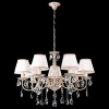 Люстра с хрусталем 3637/7 белый с золотом Eurosvet Amelia