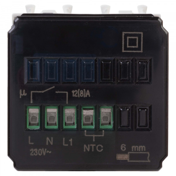 DKC Avanti Белое облако Термостат для теплых полов 2 модуля