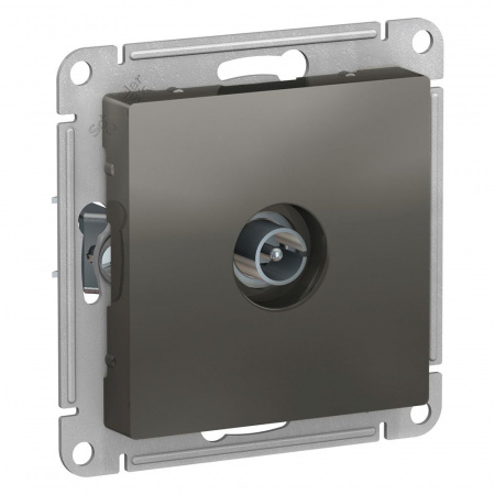SE AtlasDesign Сталь Розетка антенная одиночная TV коннектор, механизм
