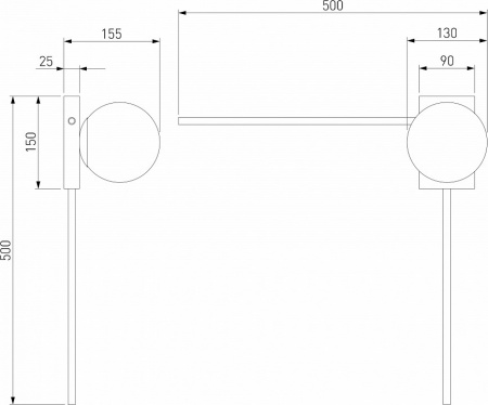 Настенный светильник 40035/1 золото Eurosvet Fredo
