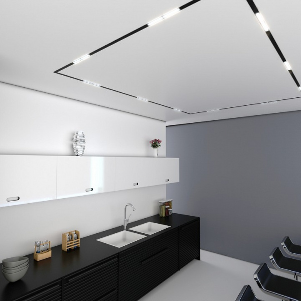 Трековый светильник Slim Magnetic WL02 12W 4200K черный 85008/01 Elektrostandard Slim Magnetic a057196