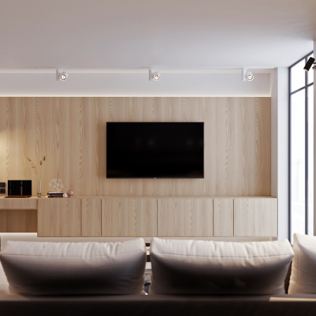 Arlight Светильник SP-POLO-SURFACE-FLAP-R65-8W Warm3000 (WH-WH, 40 deg) (IP20 Металл, 3 года)