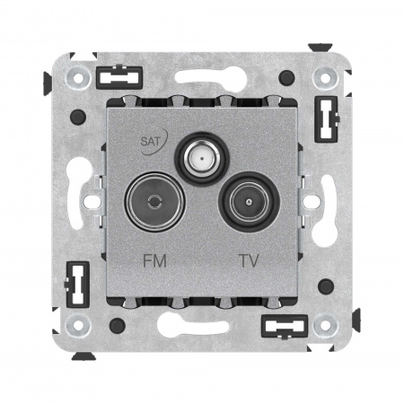 DKC Avanti Закаленная сталь Розетка TV-FM-SAT