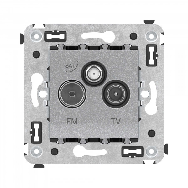 DKC Avanti Закаленная сталь Розетка TV-FM-SAT
