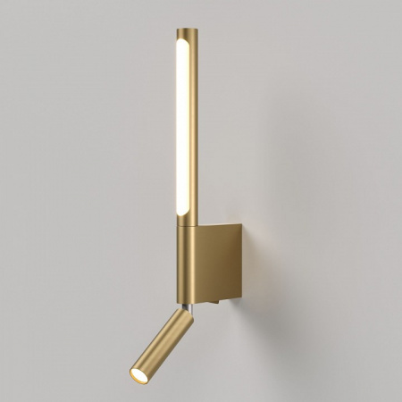 Настенный светодиодный светильник Sarca LED 3000K 40111/LED латунь Elektrostandard Sarca a066400