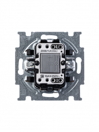 ABB BJB Basic 55 Бел Выключатель 1-клавишный с подсветкой