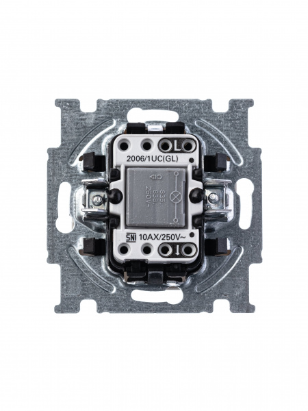 ABB BJB Basic 55 Бел Выключатель 1-клавишный с подсветкой