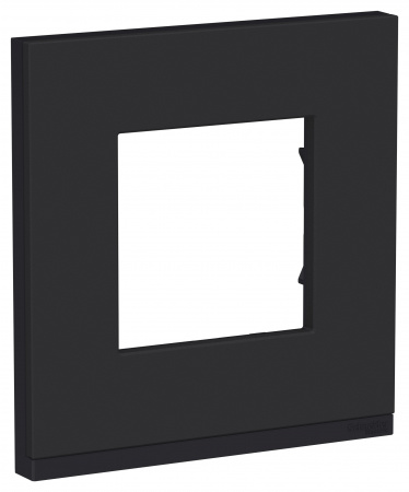 Schneider Electric Unica Pure Каучук/Антрацит Рамка 1-ная горизонтальная