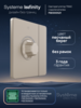 Systeme Electric Systeme Infinity Песчаный берег Светорегулятор TRIAC c выключателем 300Вт