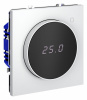 Терморегулятор электронный VOLTUM S70 с индикацией и датчиком, для теплого пола, (белый матовый)