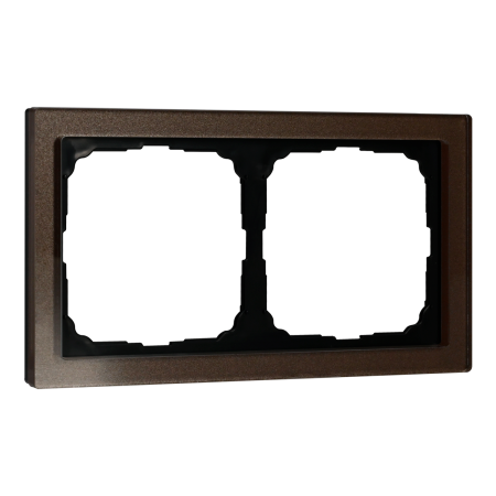 Systeme Electric ArtGallery Pure Органическое стекло Мокко Рамка 2-ая