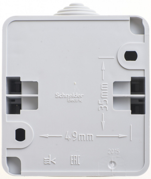 SE Этюд наруж Серый Выключатель 1-клавишный IP44