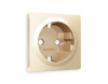 Лицевая панель ALFA (Шампань) для электрической розетки с заземлением QUANT AP6060