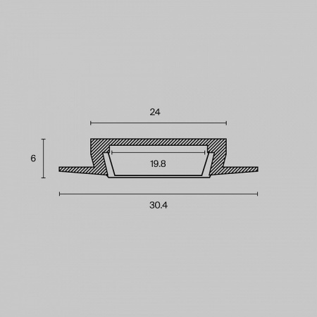 Профиль ALM003S-2M ALM003S-2M Maytoni Алюминиевый профиль