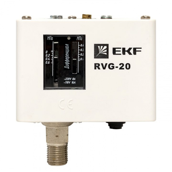 EKF PROxima Реле избыточного давления RVG-20-0,6 (0,6 МПа)