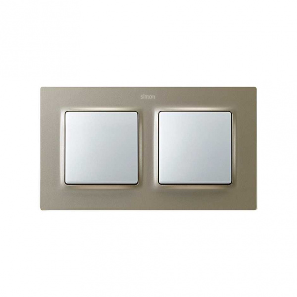 Simon S82 Concept Матовый шампань, Рамка 2-я