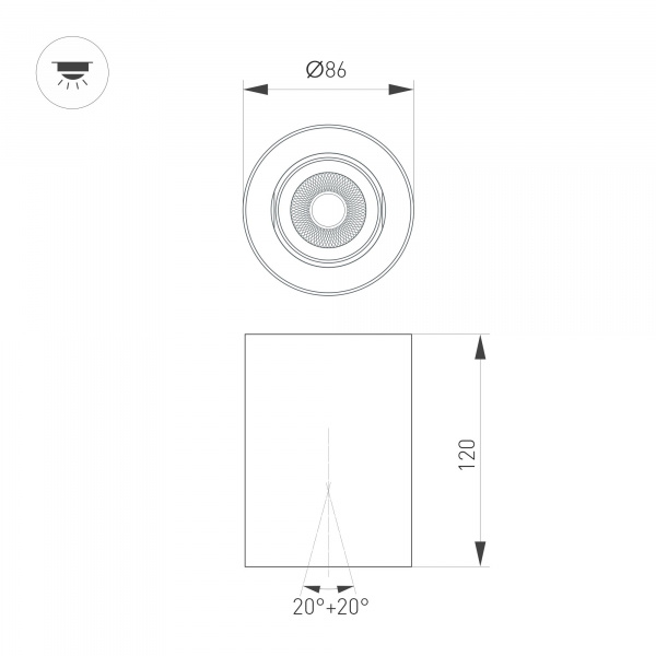 Arlight Светильник SP-FOCUS-R86-10W Warm3000 (WH, 50 deg, 230V) (IP54 Металл, 5 лет) Arlight Светильник SP-FOCUS-R86-10W Warm3000 (WH, 50 deg, 230V) (IP54 Металл, 5 лет)