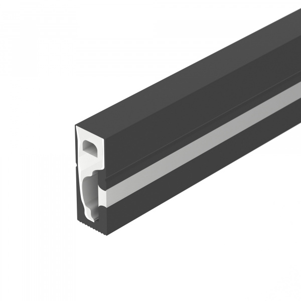 Arlight Силиконовый профиль WPH-FLEX-0616-SIDE-S9-5m FULL BLACK (Силикон)