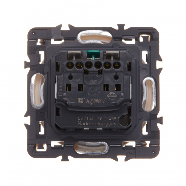 Legrand Celiane2 Графит Накладка розетки с/з, для винт и безвинт зажимов (мех. 67153, 67161)