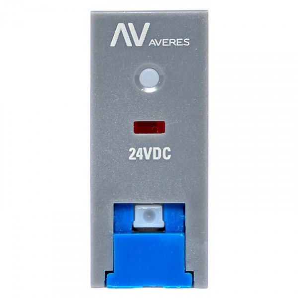 EKF Averes Реле промежуточное с кнопкой и мех. Индикацией RPAt 25/1 12A 24В DC