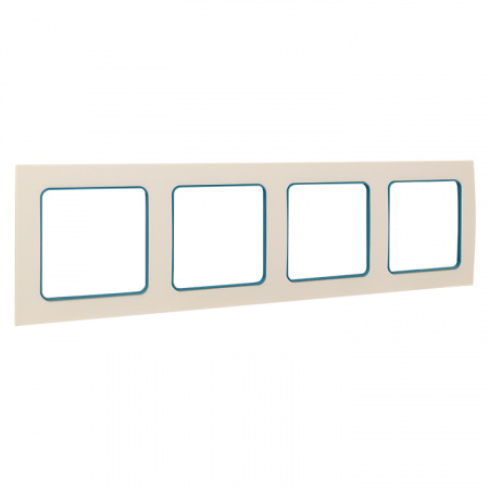 EKF PROxima Стокгольм Белый Линия синяя Рамка 4-ая