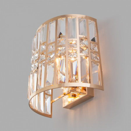 Настенный светильник с хрусталем 10116/2 золото Eurosvet Lory