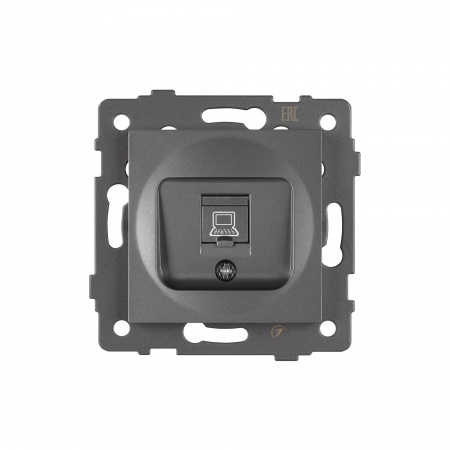 Arlight Механизм компьютерной розетки SCT-MPC1-PL-GR-V (RJ-45, CAT6) (-)