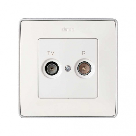 Simon 75 Мех Розетка TV единственная 1,5 дБ