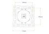 Donel Механизм компьютерной розетки 1-й RJ45 cat.6/ClassE, серия N96 Collect, DTM16100