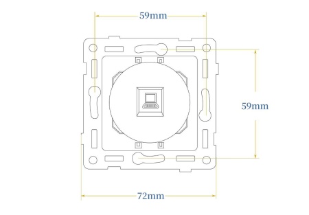 Donel Механизм компьютерной розетки 1-й RJ45 cat.6/ClassE, серия N96 Collect, DTM16100