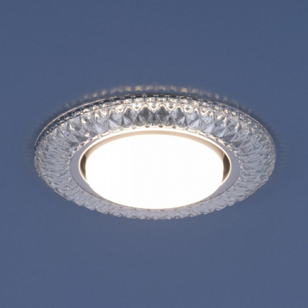 Точечный светильник со светодиодами 3020 GX53 CL прозрачный Elektrostandard Terad a035091