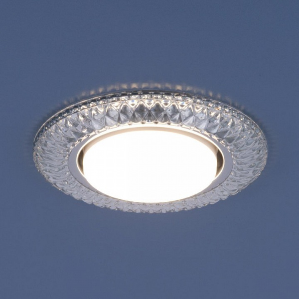 Точечный светильник со светодиодами 3020 GX53 CL прозрачный Elektrostandard Terad a035091