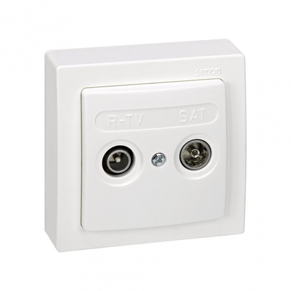 Simon 73 loft Белая Накладка R-TV-SAT